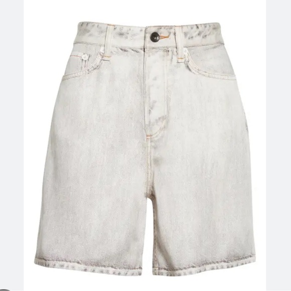 rag & bone High Waist Women's Shorts - Light Gray - Picture 1 of 16